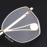 Maxbell Maxbell Fashion Retro Clear Lens Full Rim Metal Frame EyeGlass for Women  Golden