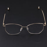 Maxbell Maxbell Fashion Retro Clear Lens Full Rim Metal Frame EyeGlass for Women  Golden