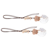 Maxbell Maxbell 2X Empty Car Perfume Bottle Hanging Pendant Aroma Diffuser White Flower