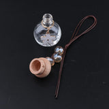 Maxbell Maxbell 2X Empty Car Perfume Bottle Hanging Pendant Aroma Diffuser White Flower