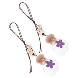 Maxbell Maxbell 2X Empty Car Perfume Bottle Hanging Pendant Aroma Diffuser Purple Flower