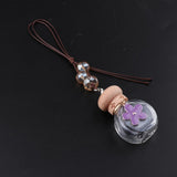 Maxbell Maxbell 2X Empty Car Perfume Bottle Hanging Pendant Aroma Diffuser Purple Flower