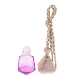 Maxbell Maxbell 5Pcs 6ML Car Hanging Perfume Bottle Essential Oil Pendant Decor Purple