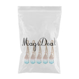 Maxbell Maxbell 5Pcs 6ML Car Hanging Perfume Bottle Essential Oil Pendant Decor Light Blue