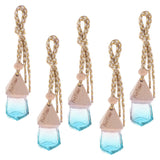 Maxbell Maxbell 5Pcs 6ML Car Hanging Perfume Bottle Essential Oil Pendant Decor Light Blue