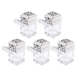 Maxbell Maxbell 5Pcs 6ML Car Perfume Bottle Essential Oil Fragrance Diffuser Vials Sliver