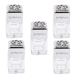 Maxbell Maxbell 5Pcs 6ML Car Perfume Bottle Essential Oil Fragrance Diffuser Vials Sliver
