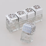 Maxbell Maxbell 5Pcs 6ML Car Perfume Bottle Essential Oil Fragrance Diffuser Vials Sliver
