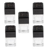 Maxbell Maxbell 5Pcs 6ML Car Perfume Bottle Essential Oil Fragrance Diffuser Vials Black