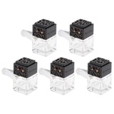 Maxbell Maxbell 5Pcs 6ML Car Perfume Bottle Essential Oil Fragrance Diffuser Vials Black