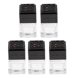 Maxbell Maxbell 5Pcs 6ML Car Perfume Bottle Essential Oil Fragrance Diffuser Vials Black