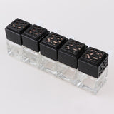 Maxbell Maxbell 5Pcs 6ML Car Perfume Bottle Essential Oil Fragrance Diffuser Vials Black