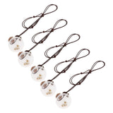 Maxbell Maxbell 5 Pieces Refillable Car Decor Perfume Bottle Pendants Bottle for Home 2.8cm