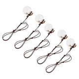 Maxbell Maxbell 5 Pieces Refillable Car Decor Perfume Bottle Pendants Bottle for Home 2.8cm