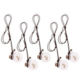Maxbell Maxbell 5 Pieces Refillable Car Decor Perfume Bottle Pendants Bottle for Home 2.8cm