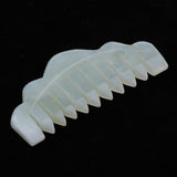 Maxbell Maxbell Natural Jade Gua Sha Acupoint Massage Comb Scalp Massager Relaxation Comb 02