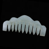 Maxbell Maxbell Natural Jade Gua Sha Acupoint Massage Comb Scalp Massager Relaxation Comb 02