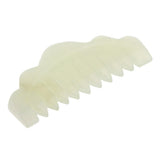 Maxbell Maxbell Natural Jade Gua Sha Acupoint Massage Comb Scalp Massager Relaxation Comb 02