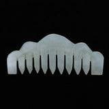 Maxbell Maxbell Natural Jade Gua Sha Acupoint Massage Comb Scalp Massager Relaxation Comb 02