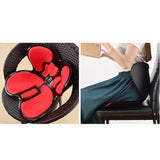 Maxbell Maxbell Teenagers Orthopedic Back Support Seat Cushion Relieve Tailbone Pain Red