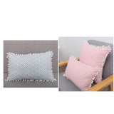 Maxbell Maxbell Rectangle Lumbar Support Pillow Cushion for Home Office Chair Car Sofa Pink