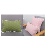 Maxbell Maxbell Rectangle Lumbar Support Pillow Cushion for Home Office Chair Car Sofa Pink