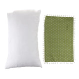 Maxbell Maxbell Rectangle Lumbar Support Pillow Cushion for Home Office Chair Car Sofa Green