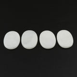 Maxbell Maxbell 4 Piece Hot Spa Massage Stone Rock Energy Stone for Body Facial Care White