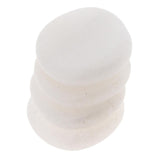 Maxbell Maxbell 4 Piece Hot Spa Massage Stone Rock Energy Stone for Body Facial Care White