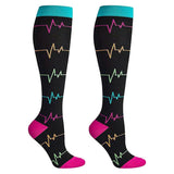 Maxbell Maxbell Unisex Compression Socks Long Calf Sleeves Knee-High Sports Stockings XL L