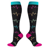 Maxbell Maxbell Unisex Compression Socks Long Calf Sleeves Knee-High Sports Stockings XL L