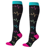 Maxbell Maxbell Unisex Compression Socks Long Calf Sleeves Knee-High Sports Stockings XL L