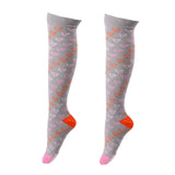 Maxbell Maxbell 1 Pair Women Compression Socks Stocking Sleeve For Sports Running Gray S-M