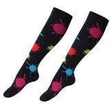 Maxbell Maxbell 1 Pair Women Compression Socks Stocking Sleeve For Sports Running Black S-M