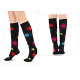 Maxbell Maxbell 1 Pair Women Compression Socks Stocking Sleeve For Sports Running Black S-M