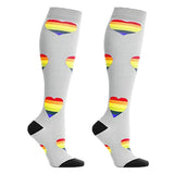 Maxbell Maxbell 1 Pair Running Sports Leg Support Sleeves Compression Socks Gray M S