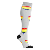 Maxbell Maxbell 1 Pair Running Sports Leg Support Sleeves Compression Socks Gray M S