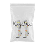 Maxbell Maxbell 1 Pair Running Sports Leg Support Sleeves Compression Socks Gray M S