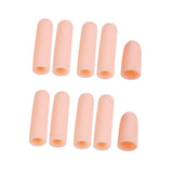 Maxbell Maxbell 10Pcs Thumb Protectors Splint Gel Finger Sleeves Caps Cover Tube Skin