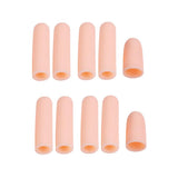 Maxbell Maxbell 10Pcs Thumb Protectors Splint Gel Finger Sleeves Caps Cover Tube Skin