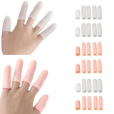 Maxbell 30Pcs Thumb Protector Splint Silicone Gel Finger Sleeves Cap Cover Tube Skin