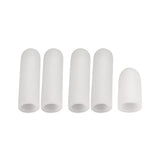 Maxbell Maxbell 10Pcs Thumb Protectors Splint Gel Finger Sleeves Caps Cover Tube White