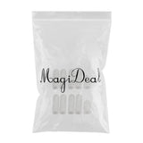 Maxbell Maxbell 10Pcs Thumb Protectors Splint Gel Finger Sleeves Caps Cover Tube White