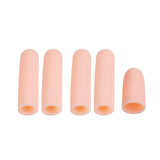 Maxbell Maxbell 10Pcs Thumb Protectors Splint Gel Finger Sleeves Caps Cover Tube Skin+White