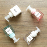 Maxbell Maxbell 2Pcs 250ml Square Foam Lotion Pump Bottle Dispenser Vials Jar White
