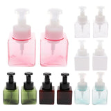 Maxbell Maxbell 2Pcs 250ml Square Foam Lotion Pump Bottle Dispenser Vials Jar White