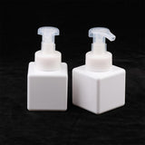 Maxbell Maxbell 2Pcs 250ml Square Foam Lotion Pump Bottle Dispenser Vials Jar White