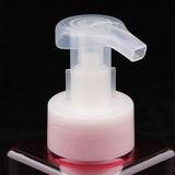 Maxbell Maxbell 2Pcs 250ml Square Foam Lotion Pump Bottle Dispenser Vials Jar Clear Pink