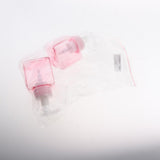 Maxbell Maxbell 2Pcs 250ml Square Foam Lotion Pump Bottle Dispenser Vials Jar Clear Pink