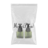 Maxbell Maxbell 2Pcs 250ml Square Foam Lotion Pump Bottle Dispenser Vials Jar Dark Green